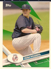 JOSH ROGERS 2017 TOPPS PRO DEBUT BASEBALL GREEN PARALLEL /99