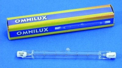 OMNILUX 5 x R7s LAMPADINA di RICAMBIO 230V 500 WATT lampada lineare faretto fari 117 mm