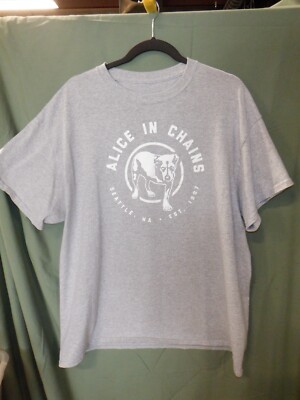 Shirts - Alice In Chains Grey Rare Tripod Dog Est 1987 - No Tag