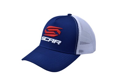 SCAR Trucker Cap Factory Racing Motocross Enduro - Navy Blau/Weiß