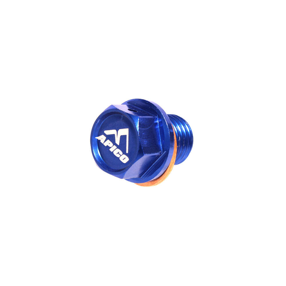 Apico Magnetic Sump Bolt KTM/HQV/GAS SX/SX-F/EXC/EXC-F/TC/TE/FC/FE/MC/EC ALL Blu