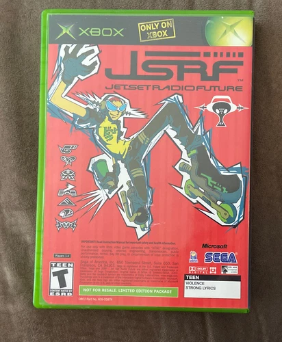 JSRF Jet Set Radio Future & Sega GT 2002 Original Microsoft Xbox ~ Complete!