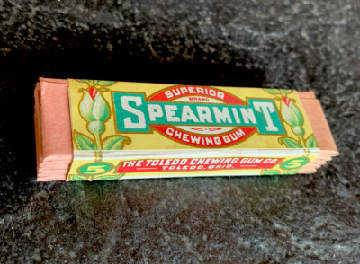 Amazing Chewing Gum Pack Wrapper Original Unopened Superior Spearmint ...
