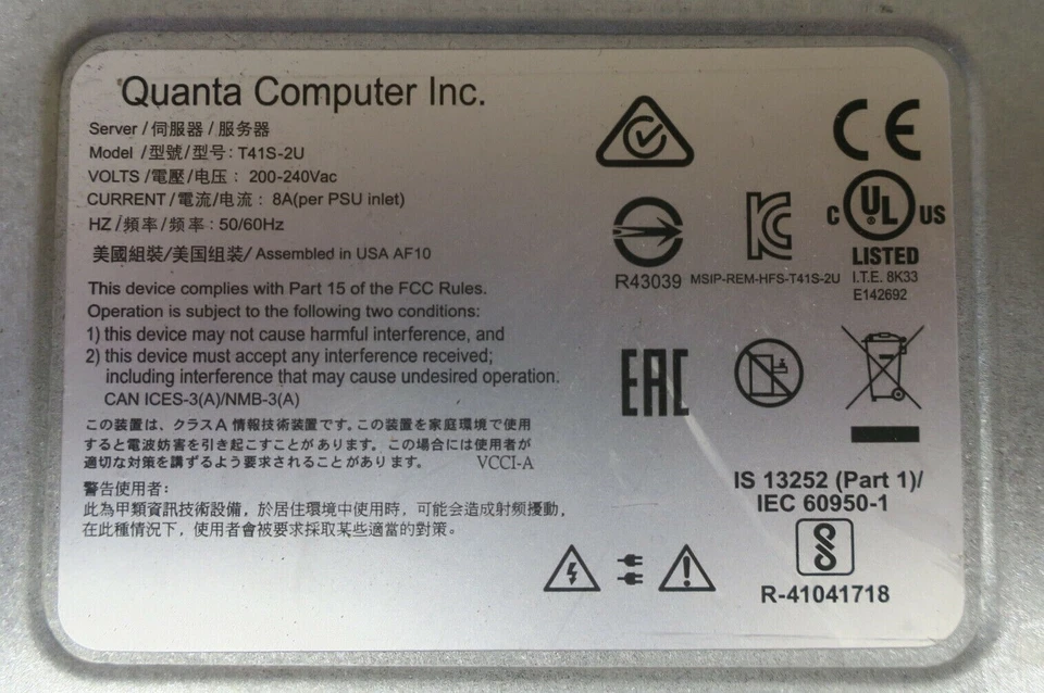 Quanta T41S-2U 24x 2.5" + 4x Server Nodes Configure To Order CTO Intel E5 V3/V4 - Image 4 of 4