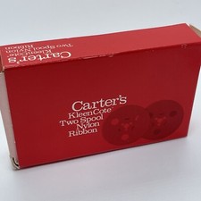 Carter’s Kleencote Two Spool Typewriter Ribbon # 79 Black Victor thumbnail
