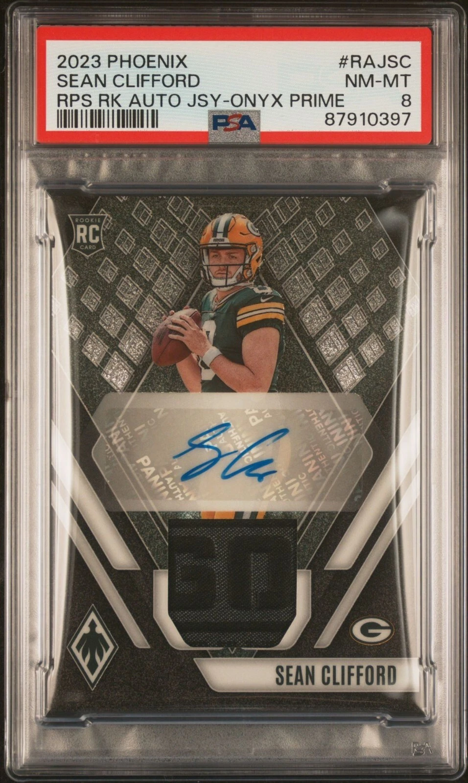 Sean Clifford Panini Phoenix Rps Rookie Auto Jersey #RAJSC Onyx Prime