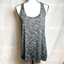 Beverly Hills Polo Club Womens Size L Black Heather Active Top Tank Racerback