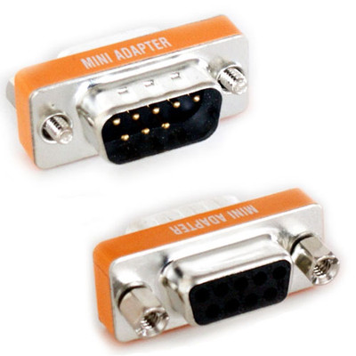 RS232 9 Wege Stecker auf Buchse Null Modem Adapter Stecker Seriell Pin DB9 Kabel