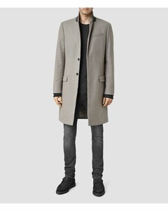mens smart grey coat