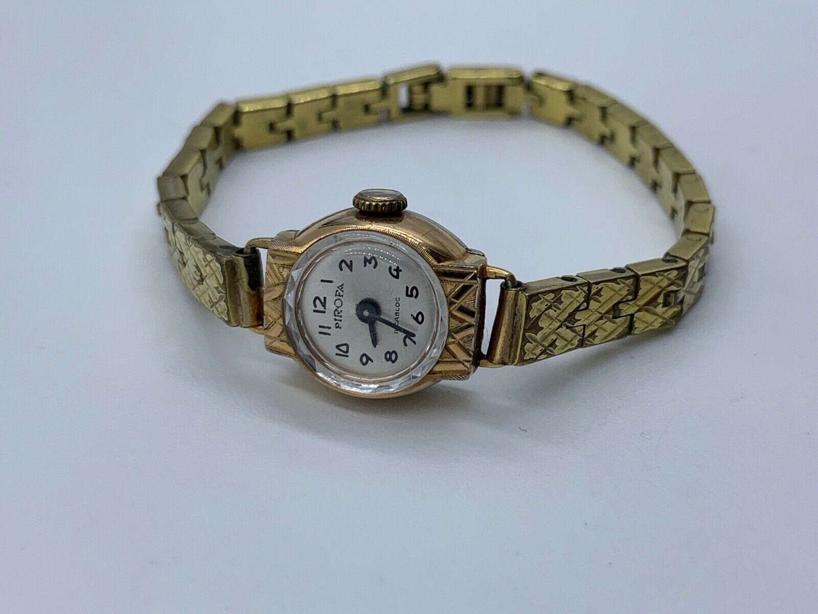 Vintage Ancienne Montre Bracelet Femme Mécanique Argent Massif BLAZON