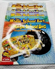Magic School Bus 5 book lot VG (photo has glare) - Earth, Dinosaurs, Ocean