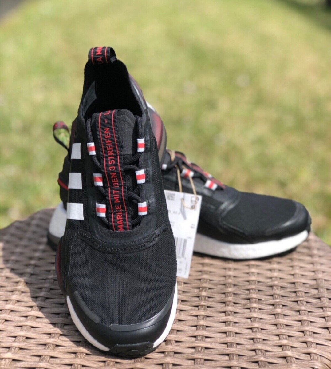 Size 7 - Adidas Originals NMD_V3 J Black White Red Running Size 7 - Adidas Originals NMD_V3 J Black White Red Running