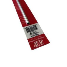 K S Metals 8104 1 x Aluminium Round Tube: 3/16in L 12in Wall 0.14in POD Post