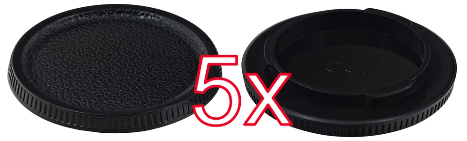 5 X Kamera Bodydeckel für Contax / Yashica Y/C Gehäusedeckel Body Cap Deckel Bod