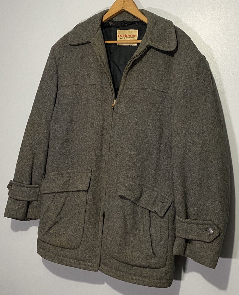 60s Richman Brothers Suede Zip Parka