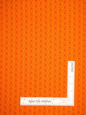 Geometric Orange Circle Dots Fabric C3166 Hi Fashion Cotton By The Yard