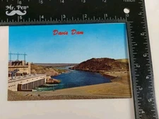 Postcard Davis Dam Arizona Nevada Vtg