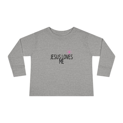 Jesus Loves Me Toddler Long Sleeve Tee - Picture 10 of 21