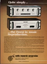 Audio Research -  Audio Components - Original Magazine Ad - 1980