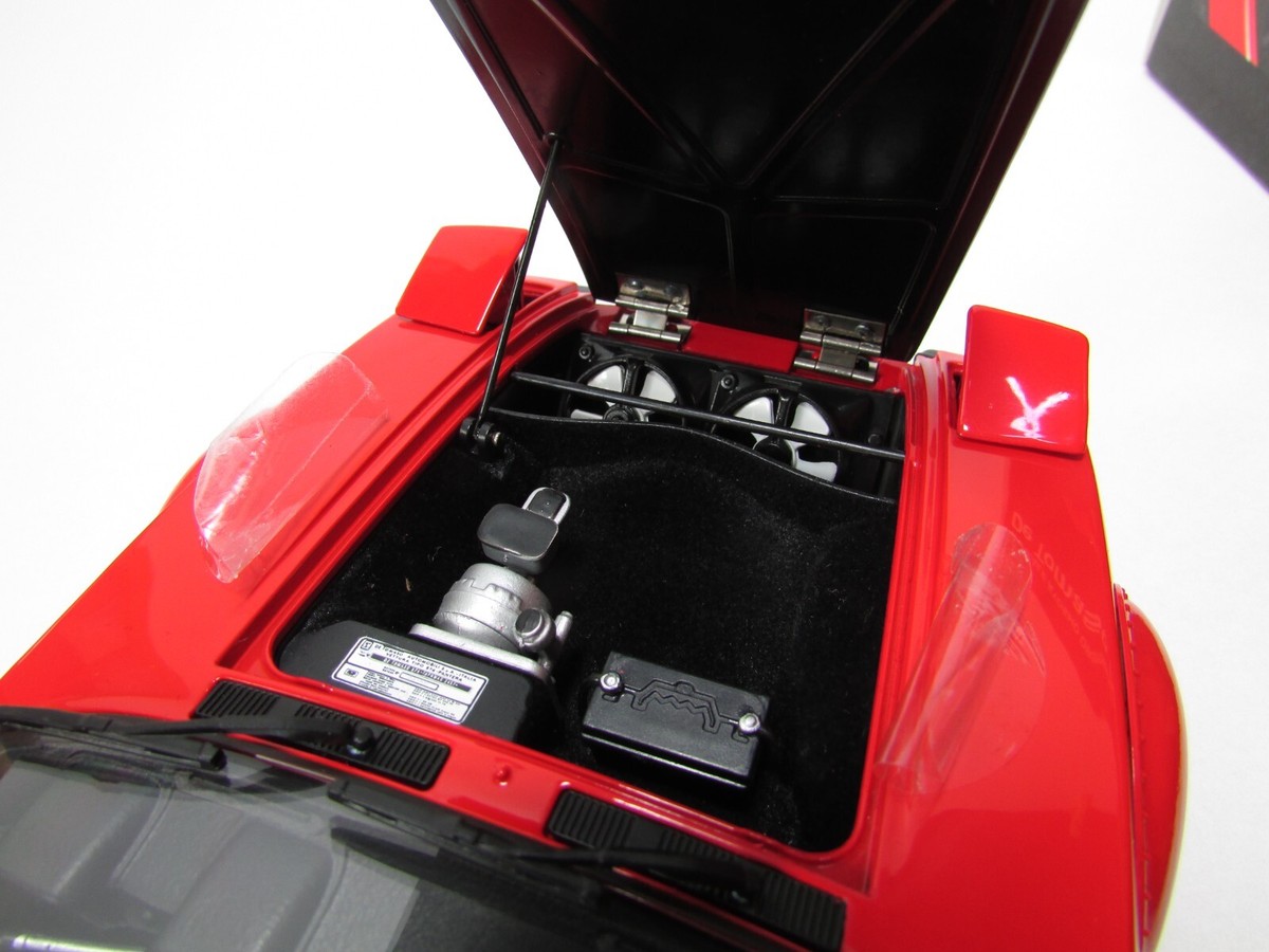Detomaso PanteraGTS4ミニカー 赤 ケース付き 1/18 KYOSHO DE TOMASO PANTERA GTS GT4 RED / BLACK WITH ROOF