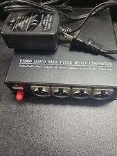 4 Port 3Pin XLR Balanced Audio over Fiber Optic Converter Broadcast Level A set