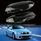 Pair Headlight Headlamp Lens Cover For  2004-2006 BMW 3 Series E46 2DR Coupe