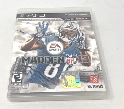 Madden NFL 13 PS3 PlayStation 3 - Very Good Con. - | eBay