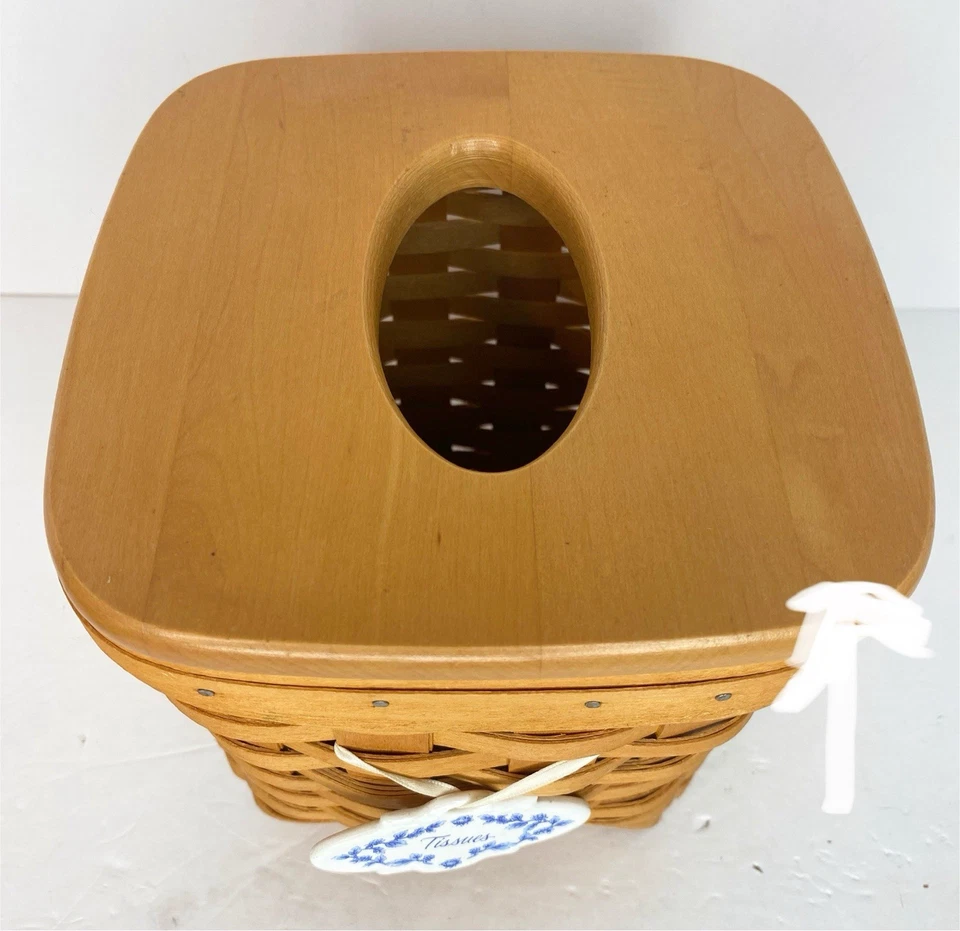 Longaberger Woodcrafts 2000 Taschentuchkorb (6,5 hoch) - Bild 2 von 4