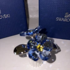 NIB Swarovski Crystal SCS Figurine  Forget Me Not