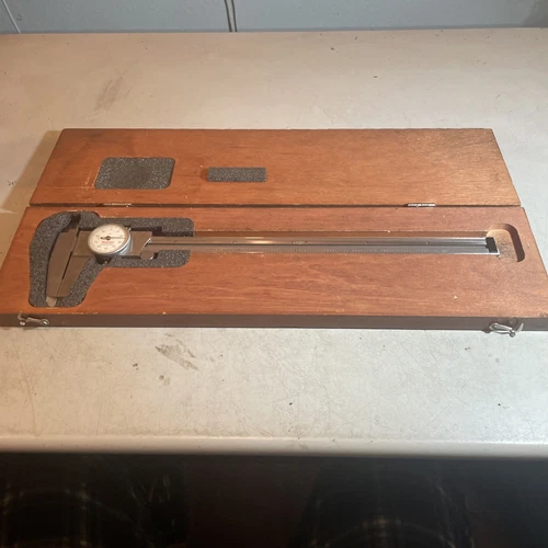 Starrett American Made No 120 12” Dial Caliper Stainless Hardened 0.001”