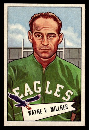 Wayne Millner #57 1952 Bowman Large card