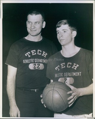 1968 Cloud Tech High School Basketball Coach Paul Heine Vintage Press Photo 8x10