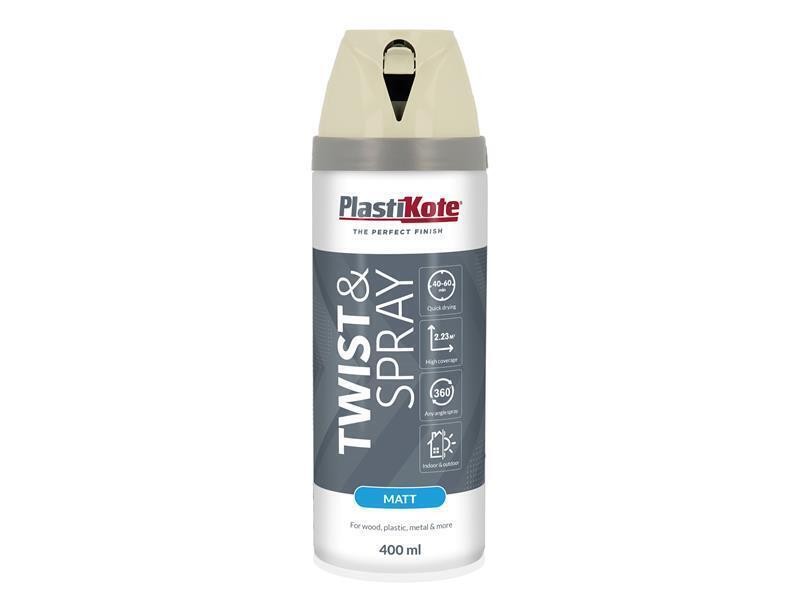 Plastikote Georgian Stone Premium Matt Aerosol Spray Paint - Image 2