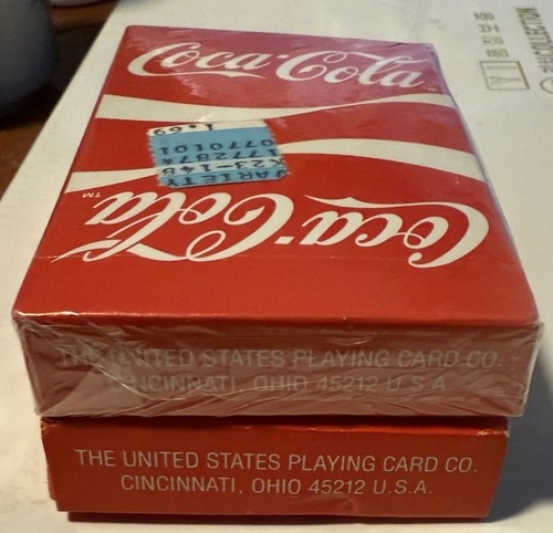 Vintage - 1984 Coca Cola Bridge Playing Cards Deck NEW SEALED Coke Wave Design - Picture 2 of 12