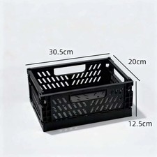 Juggernaut Storage 24QT Plastic Heavy-Duty Milk Crate, Black