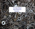 Random Mixed Job Lot of 10 x Vintage Metal Steel Cabinet + Others Keys