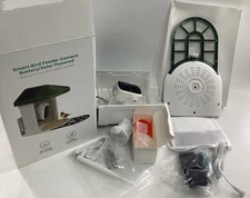 Smart Bird Feeder Camera Battery/Solar Powered W/humming Bird Accessory  B1B
