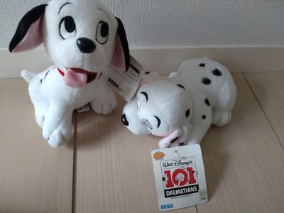 Disney  101 Dalmatians Plush Toy Stuffed Doll Sega 1997 Set  Lot of 2