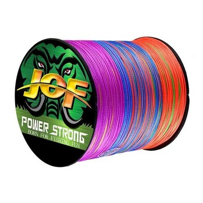 JOF 4 Strands Fishing Line 300/100M Braided PE Fishing Strong Fishing Line Multi