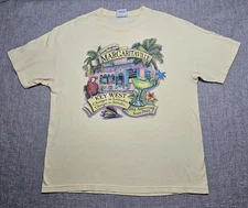 VINTAGE Margaritaville Jimmy Buffett Shirt Mens XL Key West Double Sided 2004