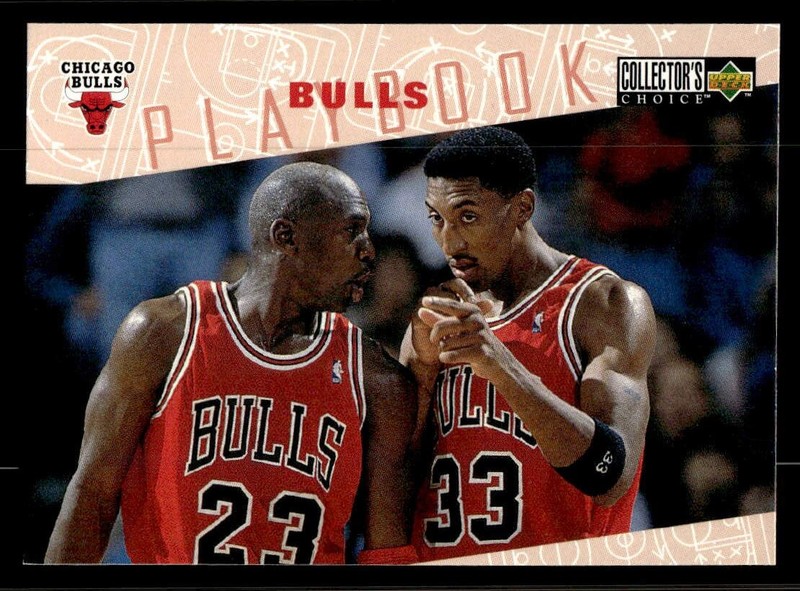 1996-97 Collector's Choice #370 Bulls Playbook Chicago Bulls Jordan MINT