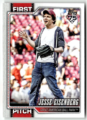 2026  Topps  MLB Series One  No. FP-5  Jesse Eisenberg First Pitch