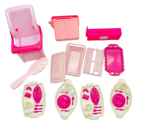 Vintage 1995 Barbie Picnic Mini Van #13185 Replacement Accessories ONLY (NO CAR)