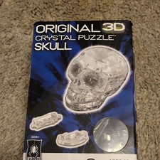BePuzzled 3D Crystal Skull Puzzle Clear Plast...