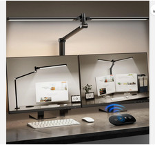 LED Desk Lamp for Home Office, Eye Caring Architect Desk Light with Remote, Dual