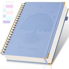 Spiral Notebook, College Ruled A5, 300 5.7" x 8.5", Light Blue
