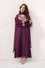 Pakistani Salwar Kameez Ready To Wear Dress 3 Piece Suit Wedding Party Medium 