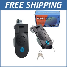 Heavy-Duty Flush Mount Trigger Latch Set - Secure & Stylish Zinc Alloy Finish