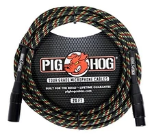 Pig Hog PHM20RAS Vintage Mic Cable 20ft Rasta