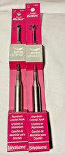 Susan Bates Silvalume Set of 2 Super Lightweight Crochet Hooks F G